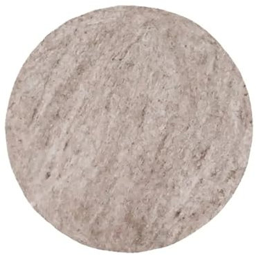 Nepalaya - Flache Sitzkissen aus 100% Wolle gefilzt, rund, Ø40cm, Bunte Stuhlkissen aus Filz - handgemacht - fair Trade aus Nepal (Natur)