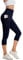 DUROFIT Leggins 3/4 Damen Sport Leggings mit Handytasche Sportleggins Capri 3/4 Laufhose mit Taschen Trainingshose 7/8 Marineblau S
