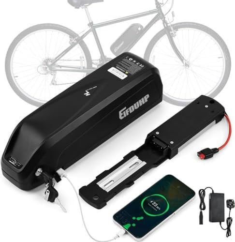 48V Ebike Battery 15AH, Electric Bike Battery Pack Lithium-ion with Charger Baseplate for 1000W 750W 500W 350W 250W 200W Bicycle Motor
