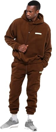 TOMBARRON Übergroßer Fleece Trainingsanzug für Herren