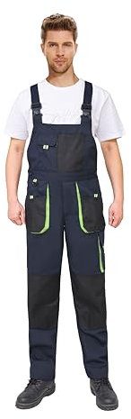 WORK IDEA Herren-Arbeitslatzhose mit Oxford-Knietaschen; strapazierfähige Leinwand