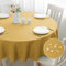 mosayt Tischdecke Gold Herbst Rund 140 cm Durchmesser Abwischbare Tischdecken Wasserabweisend Gartentischdecke Tischtuch Tischwäsche Tablecloth für Silvester Weihnachten Hochzeit Party Geburtstag