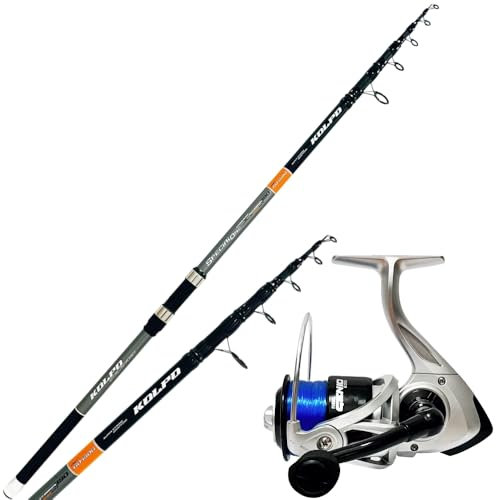Kolpo combo pesca canna Special One Tele surf 4.20 mt 200 gr+mulinello kigsea 8000 con filo surfcasting