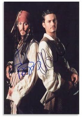 Johnny Depp und Orlando Bloom Poster, Leinwand, Wandkunst, Poster, dekorativ, moderner Druck, Bild, Kunstwerke, Poster, 20 x 30 cm