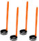 lasuroa 4stk Skihandschuhbänd, Skihandschuhleine aus Polyester Sicherheitsband für Sporthandschuhe mit Starker Elastizität mit Muster Skizubehör zum Aufhängen von Handschuhen(Orange)