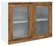 vidaXL Hängeglasschrank Lyon Altholz-Optik 80x31x60 cm Holzwerkstoff