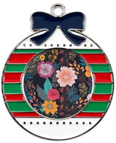 Weihnachtsbaumschmuck, bunte Boho-Blumen-Hängeornamente für Weihnachtsbaum, Weihnachtsbaumschmuck für Weihnachten, Urlaub, Party-Dekoration