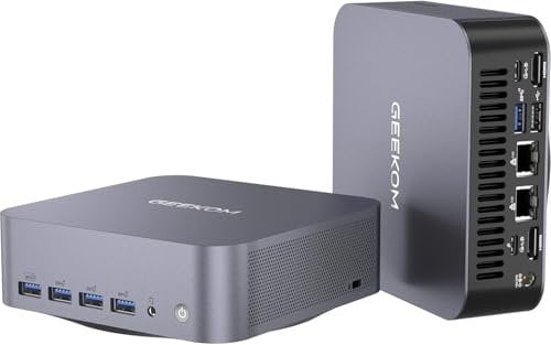 GEEKOM AI Mini PC GT1 Mega mit Intel Core U5-125H,14 Kerne 18 Threads, 2.5Gbps Dualer LAN Port Office PC, Mini Gaming PC Windows 11 Pro 32GB DDR5+1TB SSD mit WiFi 7/Real-time AR/Vier 4K-Displays/BT5.4
