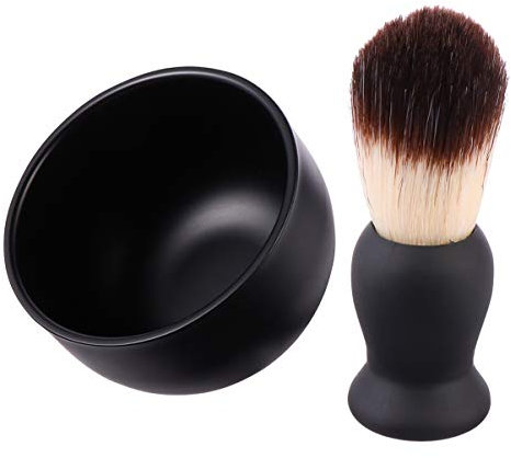 Ipetboom 2stücke Teiliges Herren Rasierpinsel-set Mit Schale Und Seife Praktisches Set Zur Bartpflege Für Angenehme Rasurerfahrung Für Unterwegs