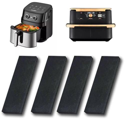 Air Fryer Filter Compatible for with Instant Vortex, 10.4l Large Air Fryer Accessories Reusable Filters for Odor Erase and Absorbing Grease (4PCS,White)