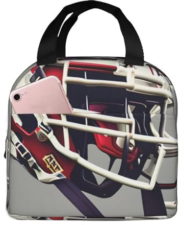 OAZCVBNN American Football Print Lightweight Reusabl Tote Box Donne Uomini Bambini Scuola Lavoro Campeggio Escursionismo Spiaggia Viaggio