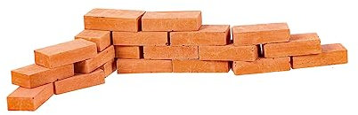 Milisten 20 Pcs Miniature Garden Brick Models Rectangle Shaped Micro Landscape Ornaments for DIY Dollhouse and Model Building