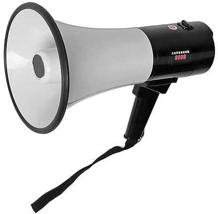 SIXRUN Tragbares Megafon Lautsprecher, 40W Lautsprecher mit Lithium-Batterie, Handgehaltenes Blashorn für Outdoor-Werbung und Straßenverkauf