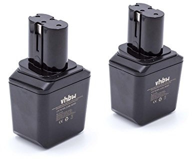 vhbw 2X Akku kompatibel mit Bosch GSR 12 VES, GSR 12 VE Werkzeug (3000 mAh, NiMH, 12 V)