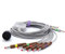 Kompatible Kenz 103, 106, 107, 1201, 302, 303 10 Leitungen Drähte IEU Banana Cardioline EKG Kabel 16 Stecker 4,0 mm