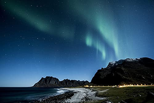 hansepuzzle 73951 - Aurora Borealis Puzzle 2000 Teile - Natur Motiv mit hochwertiger Aufbewahrung: Kartonbox und wiederverschließbarem Beutel - Format 90 × 60 cm