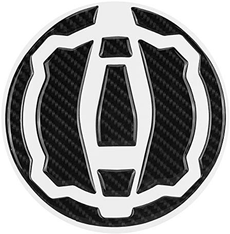 Gas Tankdeckel Aufkleber, Kohlefaser Motorrad Gas Tankdeckel Pad Cover Aufkleber Aufkleber Schutzrahmen Verkleidung Aufkleber für Z900 Z650 2017-2018