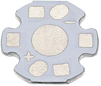 sourcing map Aluminio Base Placa Tablero LED Disipador Calor 16mm 2 Pasador Blanco 50uds para Bricolaje 1W 3W COB LED Chips Lámpara Cuentas