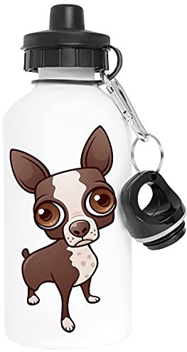 Vendax Flink Aluminium Weiß Wasserflasche Mit Schraubverschluss White Water Bottle With Screw Cap