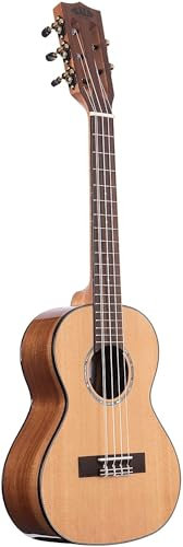 Kala Tenor-Ukulele aus massivem Zedernholz, 5-saitig, Akazienholz