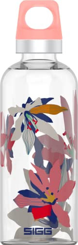 SIGG Star Flowers Botella reutilizable (0.5 L), botella hermética sin sustancias nocivas, botella de cristal resistente al calor con la clásica forma de SIGG