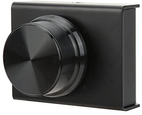 USB Volume Control Remote Knob for PC Speakers - Meeting and Wedding Audio Controller (Black)
