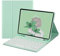 QIYIBOCASE Keyboard Case for iPad Air 11 Inch M2/ iPad Air 5th/4th Generation,Slim Detachable Magnets Round Keycaps Keyboard Case with Pencil Holder, Mint Green