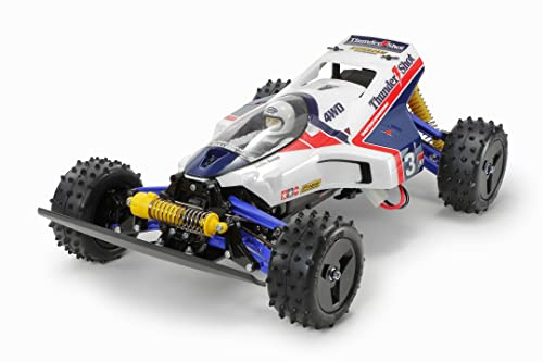 TAMIYA 58706 1:10 Thunder Shot (2022) Remote Controlled Car, RC Vehicle, Model Building, Assembly Kit, Hobby, Crafts, Multicoloured