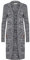 OXMO OXPhiletta Damen Lange Strickjacke Grobstrick Cardigan Longstrickjacke aufgesetzte Taschen 100% Baumwolle Regular fit, Größe:S, Farbe:Insignia B (791991)