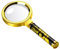 Lupe Handheld 10fach Leselupe 60mm Lupen Hohe Klarheit & Leichtgewicht Lupe Magnifying Glass für Senioren Kinder Lesen Inspektion Hobbies, Gold