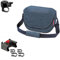 Rixen & Kaul Fahrrad Lenkertasche Schultertasche Umhängetasche Funbag Twist Blue mit Lenkeradapter inkl. Fahrradklingel