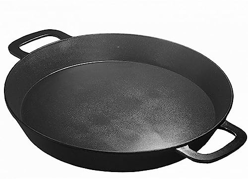 SKK große Outdoor Pfanne Ø 50 cm - XL Bratpfanne Eisenguss - gusseiserne Riesenpfanne mit 2 Seitengriffen - ideal für Grillpartys - Made in Germany