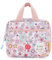 Just bee kids Insulated Lunch Bag | Keeps Food Fresh & Flavourful for Longer | Easy Clean | Eco-Friendly | Pink Retro Floral Print | Thermal Lunch Box for Nursery, School, Travelling