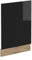 Vicco façade R-Line, Noir Haute Brillance/Chêne de Force doré, 45 cm sans Plan de Travail