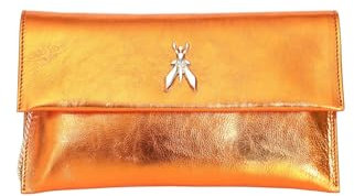 PATRIZIA PEPE Damen-Handtasche Marke, Modell CB5460L041, aus Leder., Orange