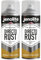 JENOLITE Directorust Metallic Gloss Spray Paint | GOLD | 2x400ml | Multi-Surface Gold Spray Paint for Metal, Wood, Plastic | All-In-OnePrimer, Undercoat and Topcoat | Interior & Exterior