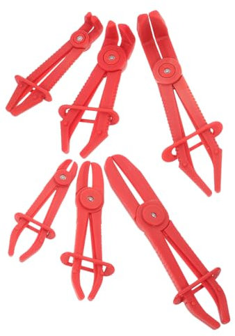 KICHOUSE 6 Schlauchschelle Kfz Schlauchabklemmzange Klemmzange Bremsleitungsklemme Bremsschlauchzange Für Klemmwerkzeug Werkzeug