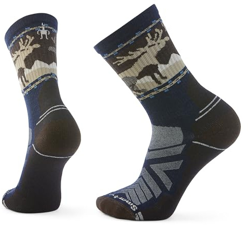 Smartwool Unisex Hike Light Cushion Mountain Moose Crew Socke (1er Pack)