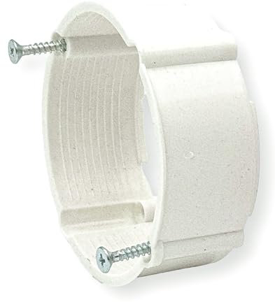 CusoTec Putzausgleichring - 25 Stück 24mm weiß- für 60 mm Schalterdosen, inkl. Schrauben, für 60mm Schalterdosen, zur Putzschichtanpassung