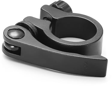 CPJJ Sattelklemme 31.8 MM, Schnellspanner Fahrrad, Schwarz Fahrrad Sattelklemme, Schnellspanner Sattelstütze, Aluminium Legierung,Sattel Schnellspanner,Fahrradzubehör Für Mtb Fahrrad