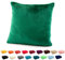 heimtexland ® Flanell Kuschel Kissen Super Soft Dekokissen Plüsch Typ380 Kissenhülle Waldgruen 48x48 cm