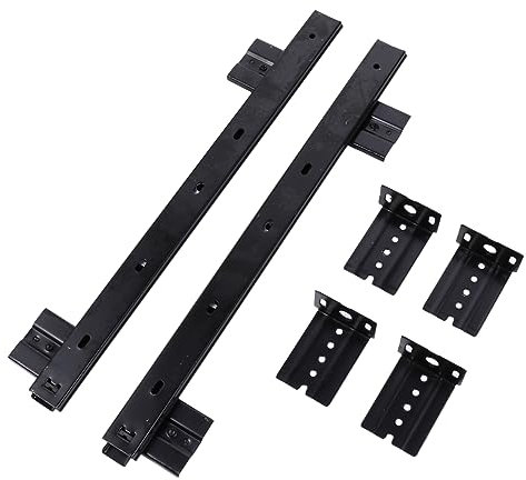 DOITOOL 1 Pair Handrails for Stairs Slides Holder Runner Wire Keyboard Shelf Rails Keyboard Lap Tray Pullout Keyboard Tray Runners Sliding Wardrobe Door Kit Desk Keyboard Tray Sliding