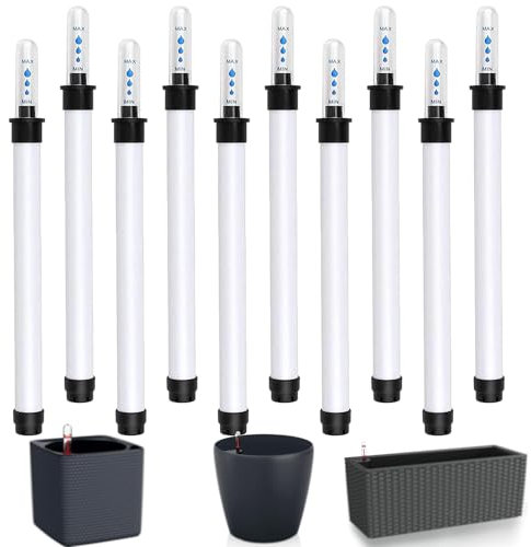 Jinfanshurich 10er Set Gießanzeiger, leicht und UV beständig, umweltfreundlich und stoßfest, speziell für Hydrokultur Topfe entwickelt, Gießanzeiger Zimmerpflanzen, Wasserstandsanzeiger Pflanzen