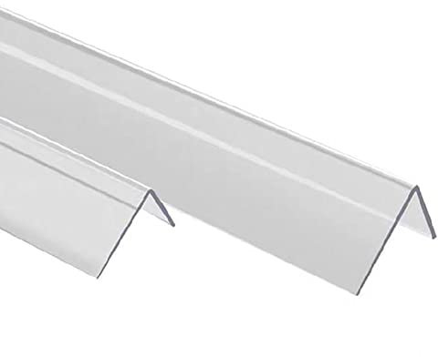 Corner Guard Protector Strip for Tile/Wallpaper/Wall Clear Plastic Edge Protector 100 270cm Length Wide 40mm Ideal for Indoor Living Room or Bedroom