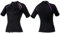 Rswnyirn Women Short Sleeves Front Zip Wetsuit Tops 1.5mm Neoprene Swim Tops for Diving Surfing Kayaking Black M