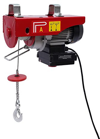 440Lbs - Paranco elettrico con telecomando senza fili e cinghie di sollevamento, 220 V, per fabbriche, magazzini e cantieri