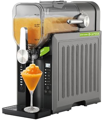Slush-Eismaschine für Zuhause, Softeismaschine, 15–60 Minuten – Slush-Eis Maschine, Kein Eis Nötig, Selbstreinigend, Echtzeit-Temperaturanzeige, für Partys zu Hause, Restaurants, Cafés und Bars