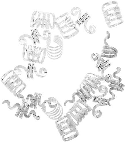 TOYANDONA 20 Stück Dreadlock Schmuck aus Zinklegierung mit Filigranem Hohldesign Haarschmuck für Zöpfe Modisches Accessoire für Hochzeiten und Bühnenauftritte