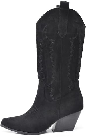 IF Fashion Stivali Cowboy Western Texani Scarpe da Donna A Punta Camperos LY80-12