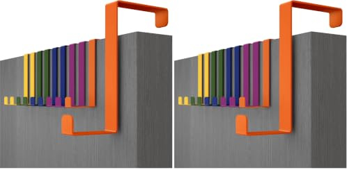 Menz Over Door Hanger – Set of 10, Colourful - Coat Hanger 3.6 cm (1.4) and 4.6 cm (1.8), Coat Hooks for Door, Hangers for Clothes (Pack of 2)